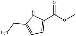 1H-Pyrrole-2-carboxylicacid,5-(aminomethyl)-,methylester(9CI) Structure