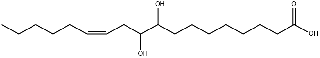(±)-苏式-9,10-二羟基-12(Z)- 十八碳烯酸, 263399-34-4, 结构式