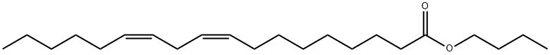 (9Z,12Z)-オクタデカン-9,12-ジエン酸ブチル 化学構造式