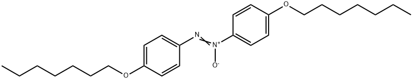 4,4'-ビス(ヘプチルオキシ)アゾキシベンゼン 化学構造式
