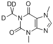 カフェイン-D3(1-メチル-D3) 化学構造式