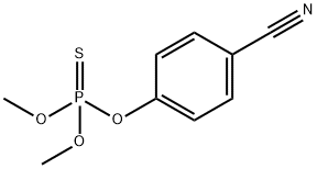 チオりん酸O,O-ジメチルO-[p-シアノフェニル] 化学構造式