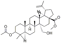 3-アセトキシ-27-ヒドロキシ-20(29)-ルペン-28-酸メチル 化学構造式