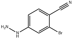 2-溴-4-肼基苯甲腈, 263845-82-5, 结构式