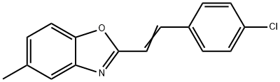 (E)-2-(4-Chlorostyryl)-5-methylbenzoxazole 结构式