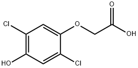 (2,5-ジクロロ-4-ヒドロキシフェノキシ)酢酸 化学構造式