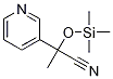 2-pyridin-3-yl-2-trimethylsilanyloxy-propionitrile,263905-36-8,结构式