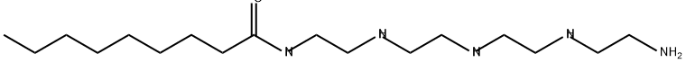 N-[2-[[2-[[2-[(2-aminoethyl)amino]ethyl]amino]ethyl]amino]ethyl]nonan-1-amide Struktur