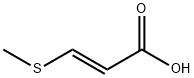 (E)-3-(メチルチオ)アクリル酸 化学構造式