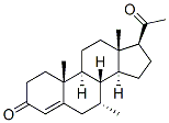 Pregn-4-ene-3,20-dione, 7alpha-methyl- 结构式