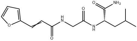 N-(3-[2-呋喃]丙烯)甘氨酸亮酰胺,26400-33-9,结构式