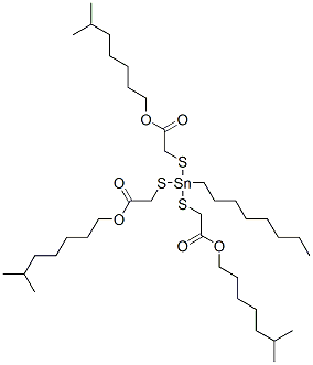 三(异辛氧羰甲硫基)辛基锡,26401-86-5,结构式