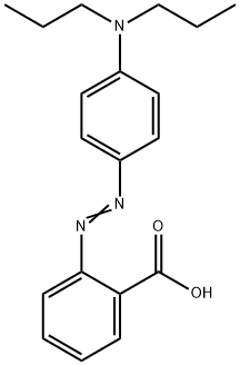 2-[[4-(ジプロピルアミノ)フェニル]アゾ]安息香酸 化学構造式