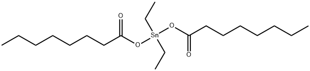 Diethylbis(octanoyloxy)stannane Structure