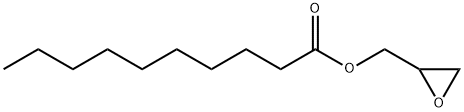 Decanoic acid (oxiran-2-yl)methyl ester Struktur