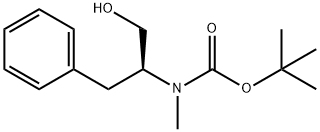2-BOC-(S)-甲胺基-3-苯基-1-丙醇 结构式
