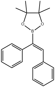 2-(2,2-ジフェニルビニル)-4,4,5,5-テトラメチル-1,3,2-ジオキサボロラン 化学構造式