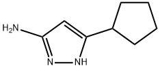 3-AMINO-5-CYCLOPENTYL-2H-PYRAZOLE Structure