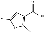 2,5-ジメチル-チオフェン-3-カルボン酸 化学構造式