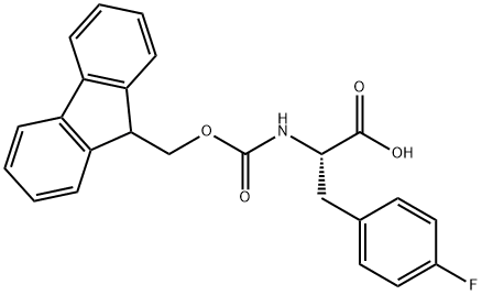 FMOC-P-FLUORO-DL-PHE-OH Struktur