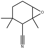 1,3,3-TriMethyl-7-oxabicyclo[4.1.0]heptane-2-carbonitrile Structure