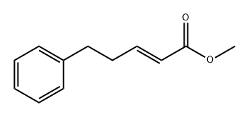 (E)-5-フェニル-2-ペンテン酸メチル 化学構造式