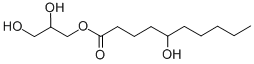 Glycerol 5-hydroxydecanoate 化学構造式