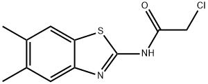 2-氯-N-(5,6-二甲基-2-苯并噻唑基)乙酰胺,26447-74-5,结构式