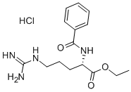 Nα-ベンゾイル-L-アルギニンエチル塩酸塩 化学構造式