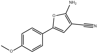 2-AMINO-5-(4-METHOXY-PHENYL)-FURAN-3-CARBONITRILE Structure