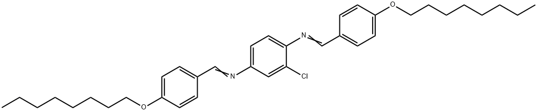 BIS(P-OCTYLOXYBENZYLIDENE) 2-CHLORO-1,4-PHENYLENEDIAMINE Structure