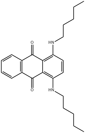 1,4-ビス(ペンチルアミノ)アントラキノン 化学構造式