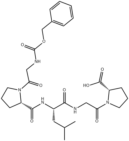 Z-GLY-PRO-LEU-GLY-PRO・H2O・ACOET 化学構造式