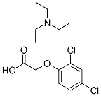 2-(2,4-dichlorophenoxy)acetic acid: N,N-diethylethanamine Structure