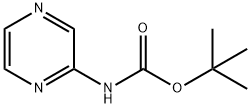 吡嗪-2-基氨基甲酸叔丁酯 结构式