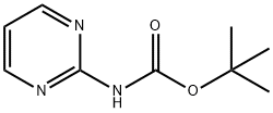 Carbamic acid, 2-pyrimidinyl-, 1,1-dimethylethyl ester (9CI) Struktur