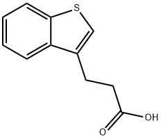 3-(1-苯并噻吩-3-基)丙酸, 26461-80-3, 结构式
