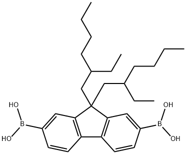 (9 9-BIS(2-ETHYLHEXYL)-9H-FLUORENE-2 7-& Struktur
