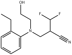 2-[[(2-ethylphenyl)(2-hydroxyethyl)amino]methyl]-3,3-difluoro-Propanenitrile|2-[[[（2-乙基苯基）（2-羟乙基）氨基]甲基] -3,3-二氟丙腈