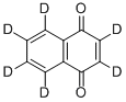 1,4‐ナフトキノン‐D6 化学構造式
