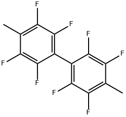 4,4'-ジメチル-2,2',3,3',5,5',6,6'-オクタフルオロビフェニル 化学構造式