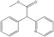 2-苯基-2-(吡啶-2-基)乙酸甲酯, 26483-64-7, 结构式