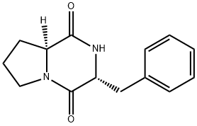 (3R,8AS)-六氢-3-(苯基甲基)-吡咯并[1,2-A]吡嗪-1,4-二酮 结构式