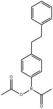N-acetyl-N-(4-phenethylphenyl)acetamide Structure