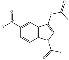 1-ACETYL-5-NITRO-1H-INDOL-3-YL ACETATE Structure