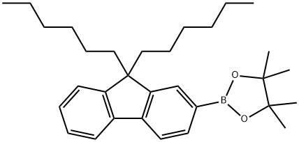 9,9-二己基芴-2-硼酸频哪醇酯, 264925-45-3, 结构式