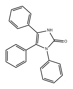 1,4,5-Triphenyl-1,3-dihydro-2H-imidazol-2-one Structure
