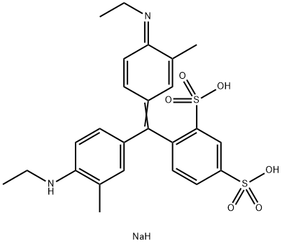 Hydrogen-4-[[4-(ethylamino)-m-tolyl][4-(ethylimino)-3-methylcyclohexa-2,5-dien-1-yliden]methyl]benzol-1,3-disulfonatnatrium