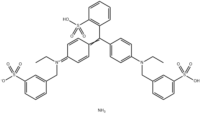 Diammonio(ethyl)[4-[[4-[ethyl(3-sulfonatobenzyl)amino]phenyl](2-sulfonatophenyl)methylen]cyclohexa-2,5-dien-1-yliden](3-sulfonatobenzyl)ammonium