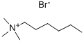 n-ヘキシルトリメチルアンモニウム ブロミド 化学構造式